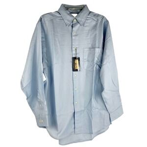 New Outer Banks Reserve Long Sleeve Shirt Men's XL Light Blue Cotton Twill, Soft